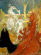 Carl Larsson sankt goran och draken USA oil painting artist